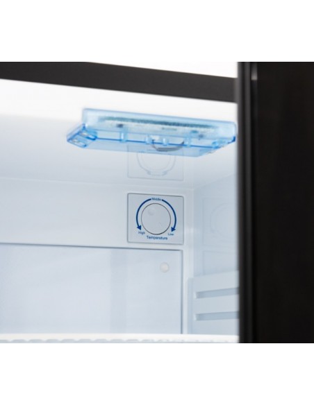 Minibar WINTER 30L GLASS Negro puerta de cristal. Clase F