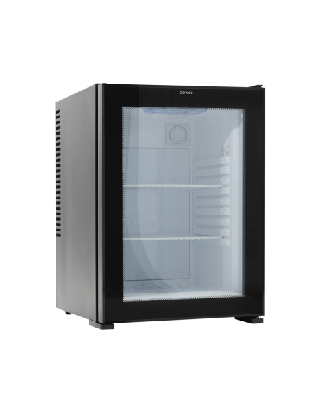 Minibar WINTER 30L GLASS Negro puerta de cristal. Clase F